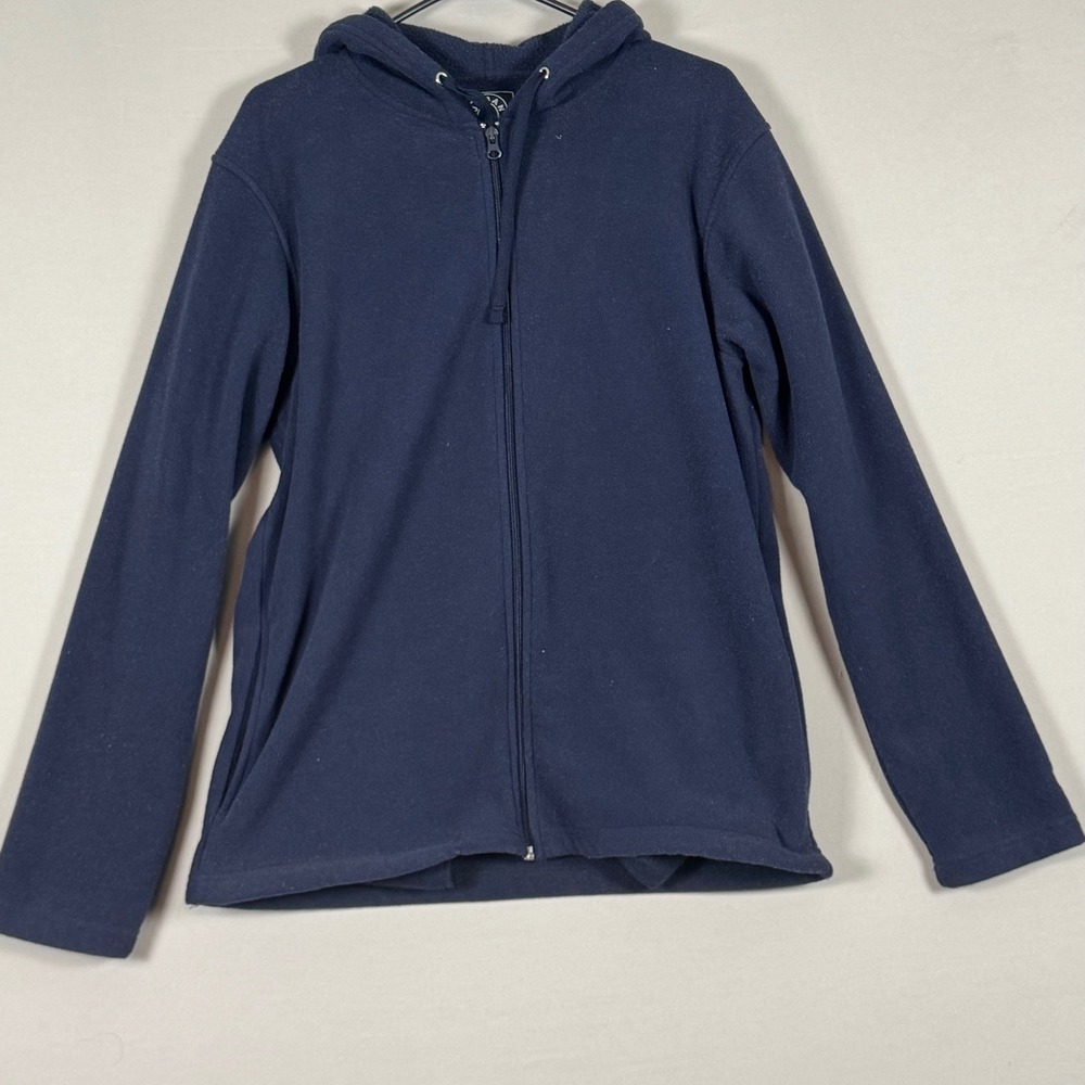 Urban Frontier Fleece Hoodie Mens Large Navy Blue Excellent Full Zip Jacket